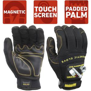Pro Utility Medium Magnetic Glove with Touch-Screen Technology