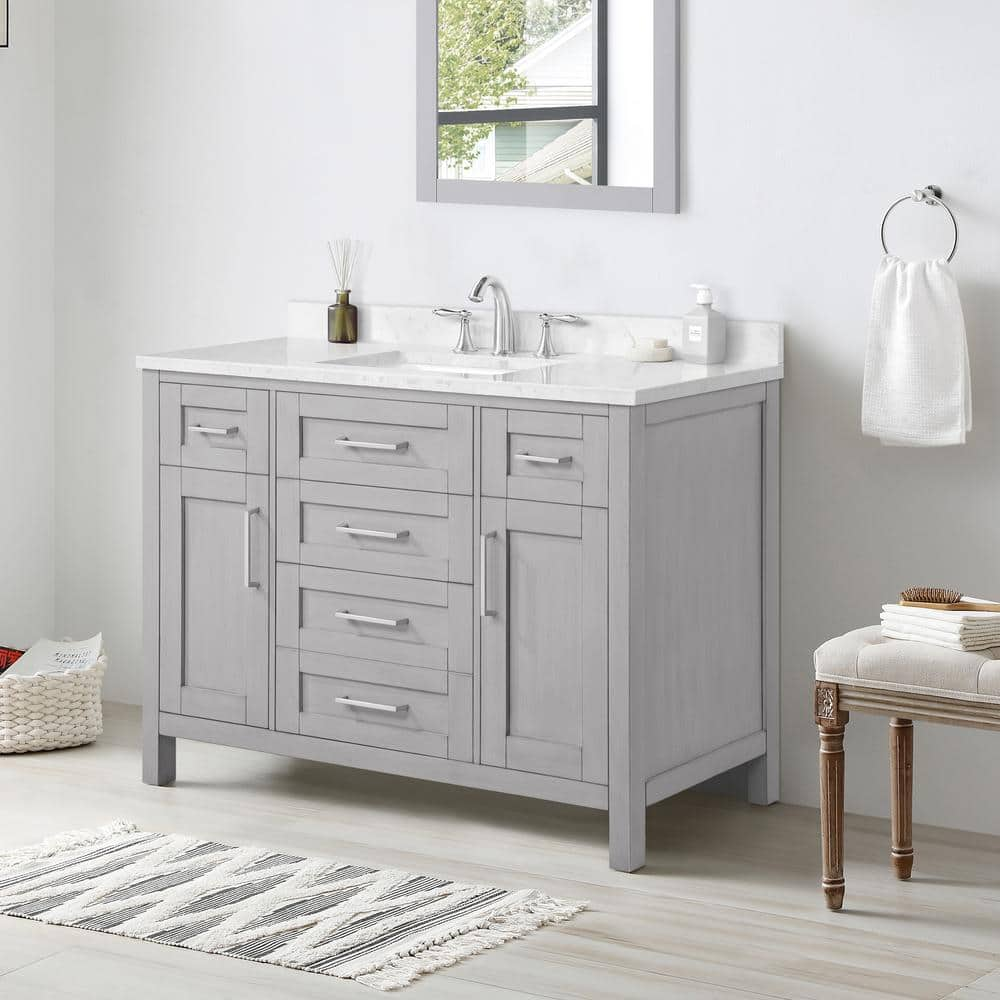 OVE Decors Tahoe VI 48 in. W x 21 in. D x 34.8 in. H Bath Vanity in ...