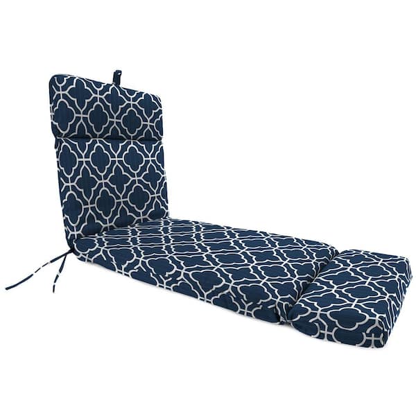 Jordan Manufacturing 72 in. L x 22 in. W x 3.5 in. T Rectangular Outdoor Chaise Lounge Cushion in Fandango Oceanic