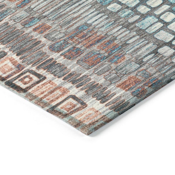Chantille Machine Washable Indoor/Outdoor Abstract ACN2268 Copper 10 ft. x 14 ft. Area Rug