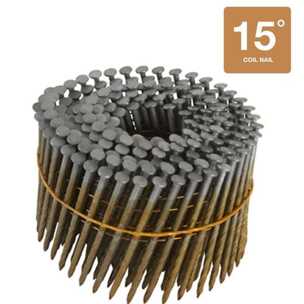 Hitachi 2-1/2 in. x 0.131 in. Full Round-Head Smooth Shank Hot-Dipped Galvanized Wire Coil Framing Nails (4,000-Pack)