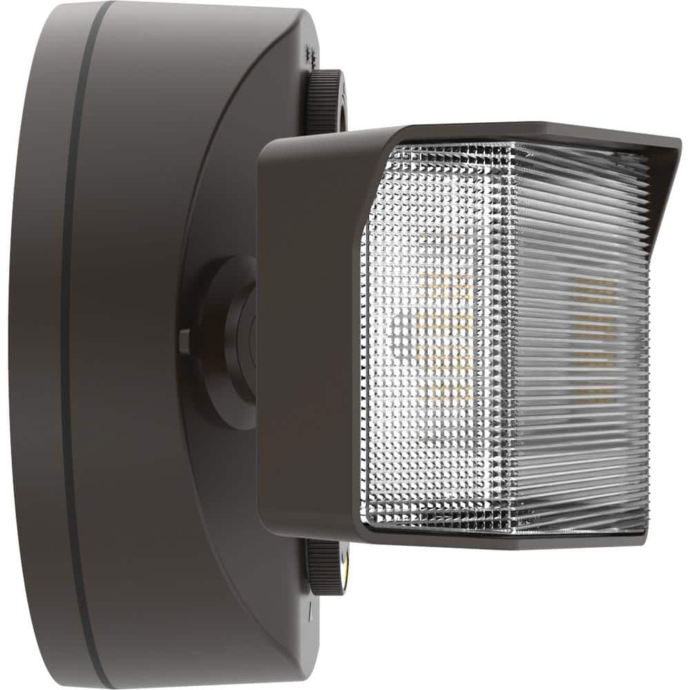 Dark Bronze Dual Head LED Outdoor Security Floodlight