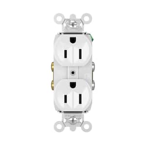 Pass and Seymour 15 Amp 125-Volt Tamper Resistant Commercial Grade Backwire Duplex Outlet, White