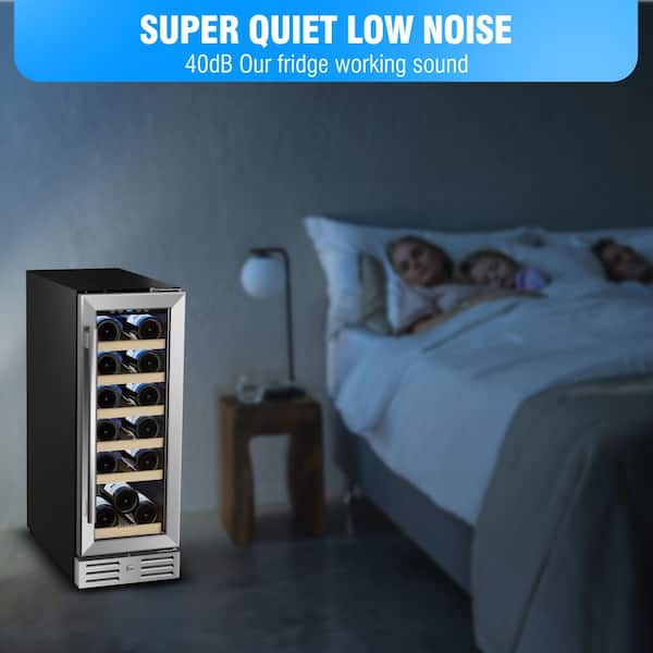 Kalamera - 12 in. Built-in 18 Bottle Wine Cooler with Touch Control