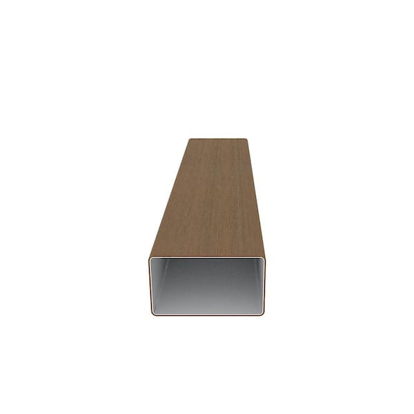 NewTechWood Alusions 1 in. x 2 in. x 144 in. Coextruded Peruvian Teak Wood Composite Aluminum Beams