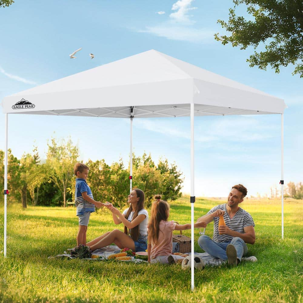 EAGLE PEAK 10 ft. x 10 ft. Instant Outdoor Pop up Canopy Tent Shelter ...