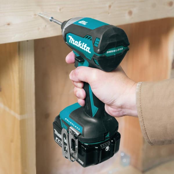 Batteries, Brushless - Driver The 18V and Makita Depot Lithium-Ion Home Combo (2-Tool) Kit Drill 4Ah Bag LXT Cordless Hammer Impact (2) XT269M w/