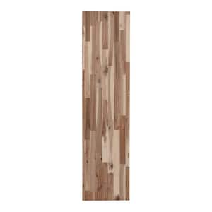 Solid Wood Butcher Block Shelf 72in. W X 12in. D X 1.5in. H in Unfinished Acacia