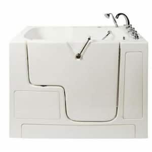 Avora Bath 52 in. x 32 in. Transfer Whirlpool and Air Bath Walk-In Bathtub in White with Wet/Dry Vibration Jets,RH Drain