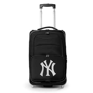 MLB New York Yankees 21 in. Black Carry-On Rolling Softside Suitcase