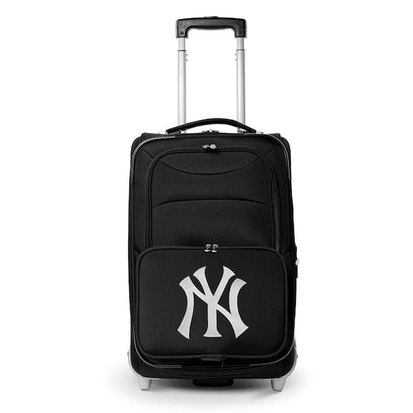 Denco MLB New York Yankees 21 in. Black Carry-On Rolling Softside ...