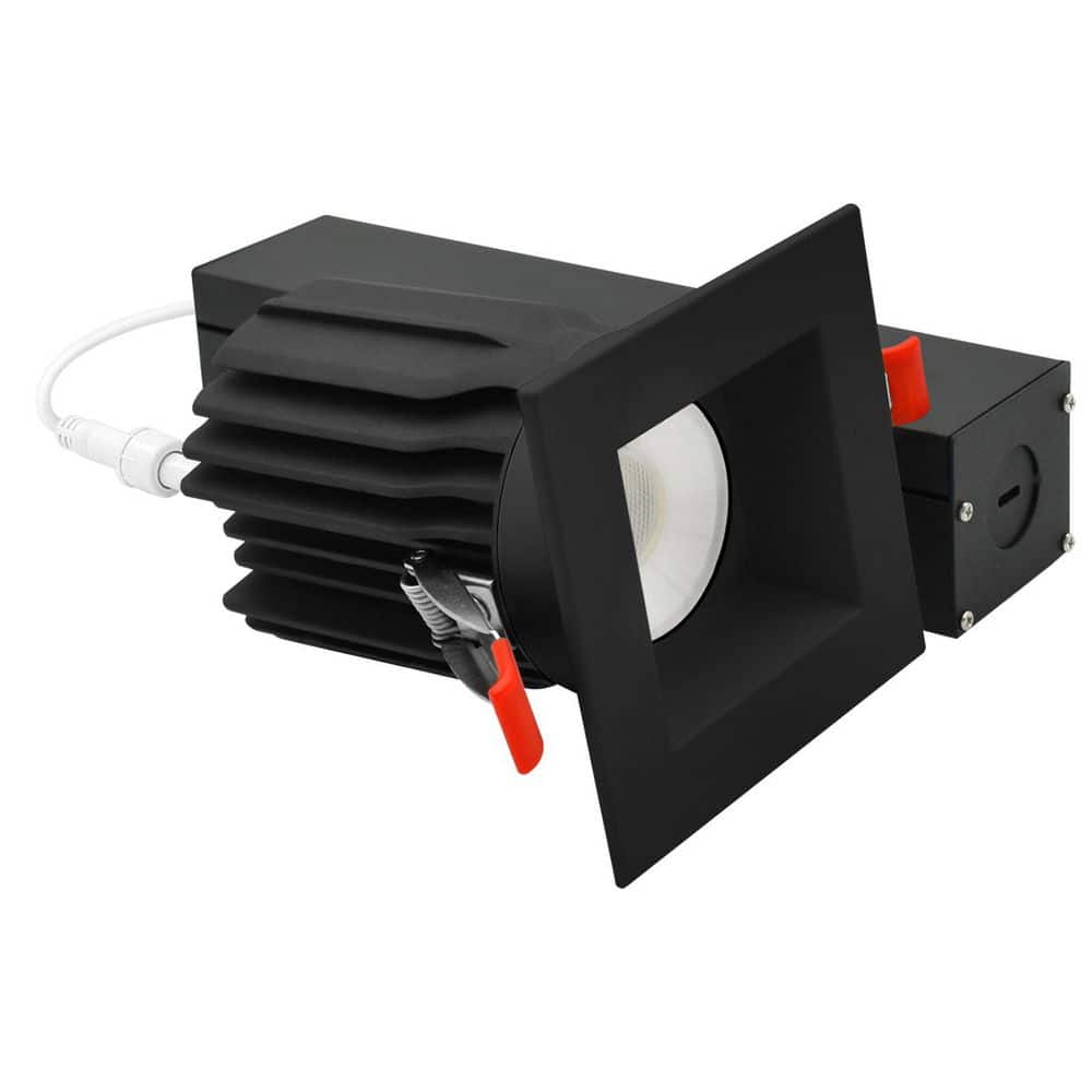 3 In. Integrated LED Regressed Light with Square Black Trim, 5CCT, CRI90, 15/20W 1450/2100LM Dimmable 60° Beam Wet Rated price history on PriceWatchPro