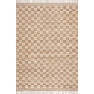 Ionut Light Brown/Brown 9 ft. x 12 ft. Area Rug