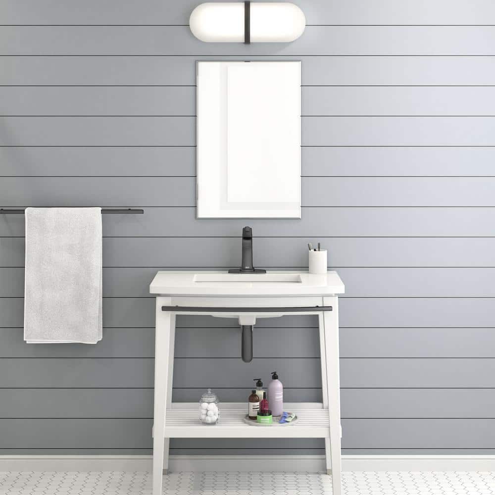 Townsend Matte Black Single Handle Bathroom Faucet