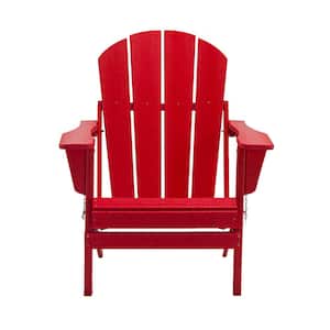 Red Folding Plastic Adirondack Chair Patio Chairs Lawn Chair Outdoor Chairs