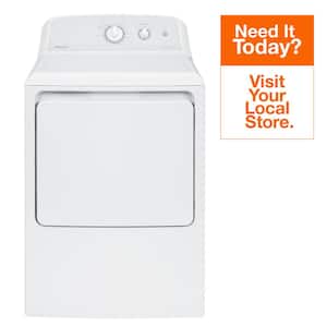 6.2 cu. ft. White Gas Vented Dryer with Auto Dry