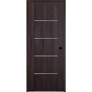 18 in. x 80 in. Vona Left-Handed Solid Core Veralinga Oak Textured Wood Single Prehung Interior Door