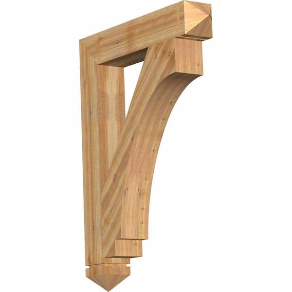 Ekena Millwork 6 in. x 48 in. x 36 in. Western Red Cedar Imperial Arts and Crafts Rough Sawn