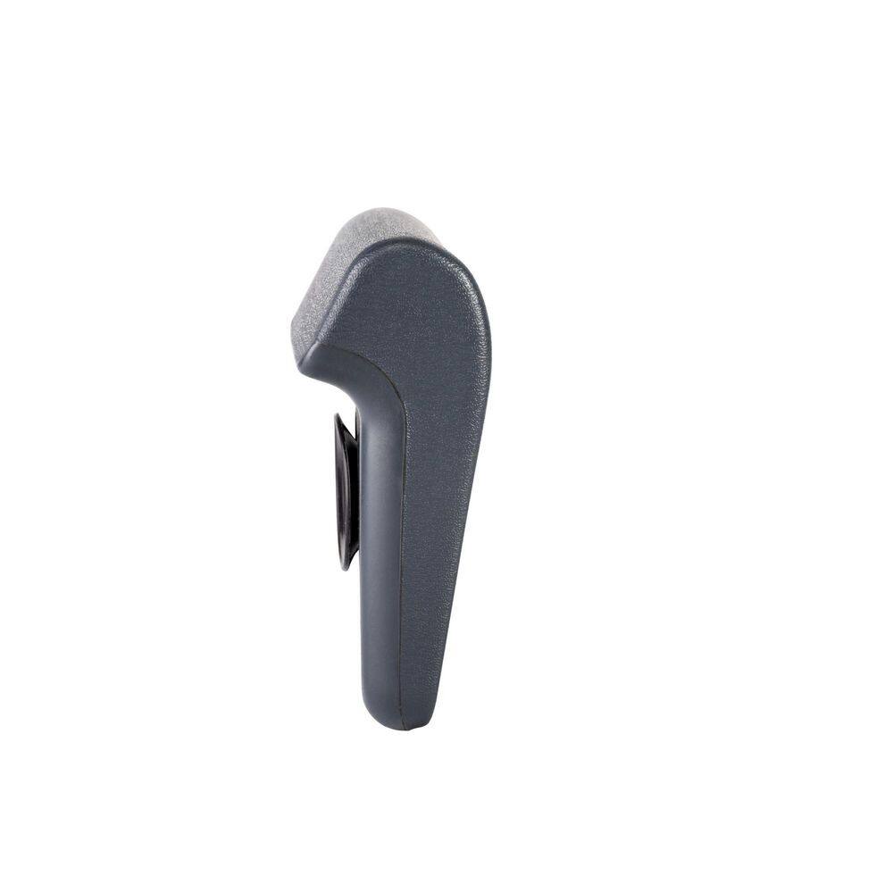 Dark Grey Ergonomic Hard Bath Pillow with Suction Cups