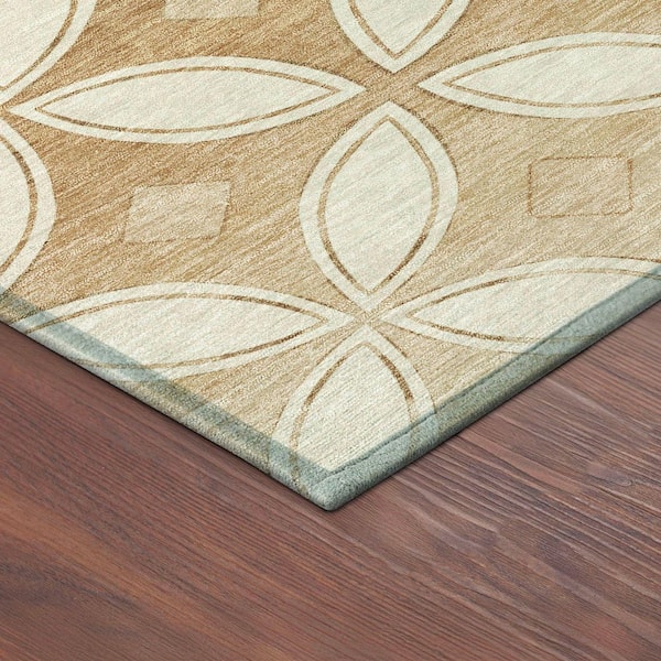 Chantille Machine Washable Indoor/Outdoor Abstract ACN2423 Copper 2 ft. x 3 ft. Accent Rug