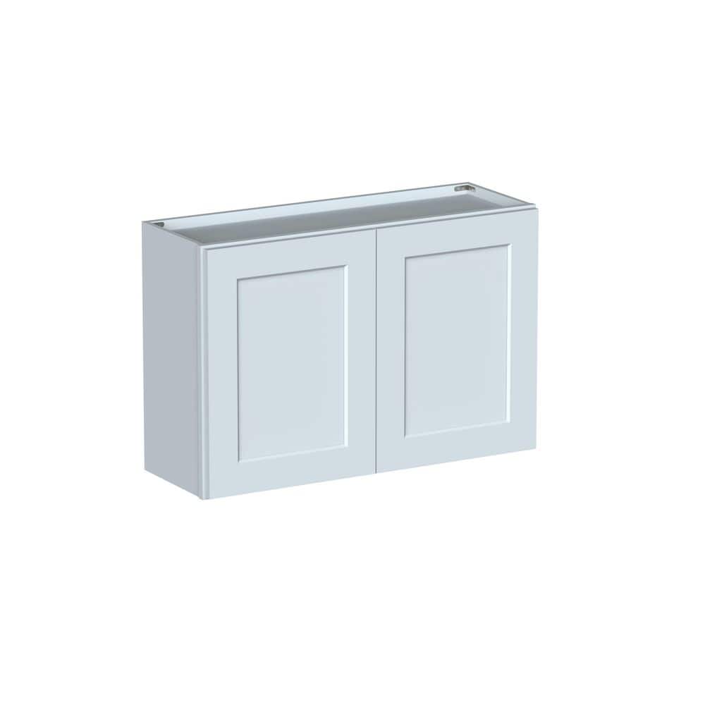 "Shaker Style 36"" W x 12"" D x 24"" H Wood Frame Ready to Assemble Wall Bridge Kitchen Cabinet in Dove Grey" price history on PriceWatchPro