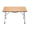 Camco 51893 Faltbarer Bambus-Tisch – 79,8 X 23,6 Cm, Höhenverstellbar (45,7-66 Cm), Mit Tragegriff