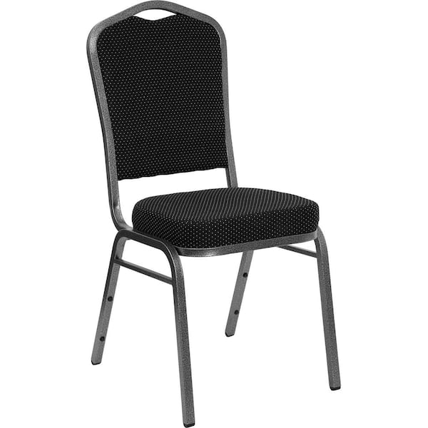 Carnegy Avenue Fabric Stackable Chair in Black