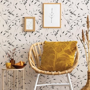 Dragonfly Shadow Removable Peel and Stick Vinyl Wallpaper, 28 sq. ft.