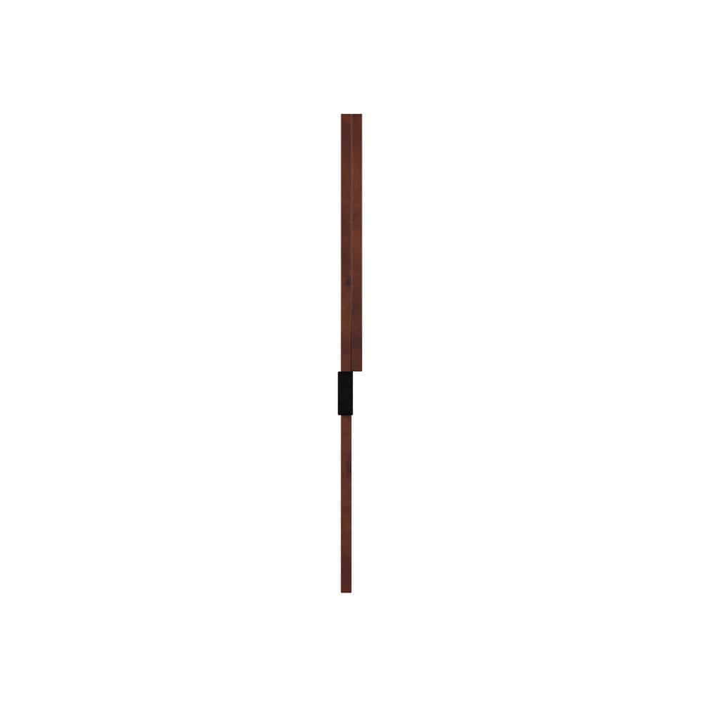 Canyon Full Walnut Wood Headboard with USB Charger