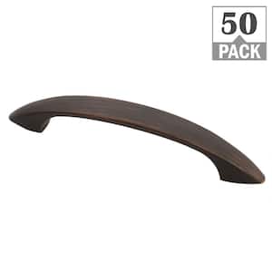 3 in. (76 mm) Oil Rubbed Bronze Bow Drawer Center-to-Center Pull (50-Pack)