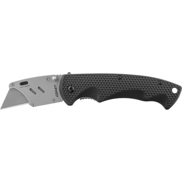 Coast Dx199 1 2 In Blade Double Lock Folding Pro Razor Knife The Home Depot