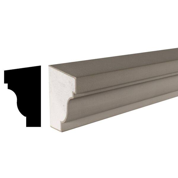 American Pro Decor Cemetrim Collection 4-1/4 in. x 6-1/4 in. x 96 in. Unfinished EPS Exterior Cement Coated Stucco Sill Moulding