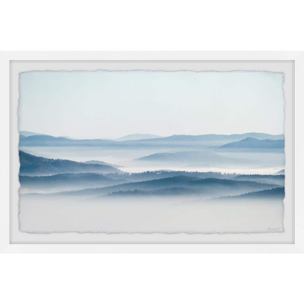 Misty Mountains by Marmont Hill Framed Nature Art Print 16 in. x 24 in.