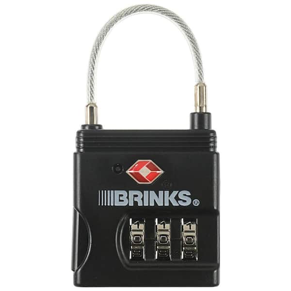 Brinks 25 mm Combination TSA Lock with Cable