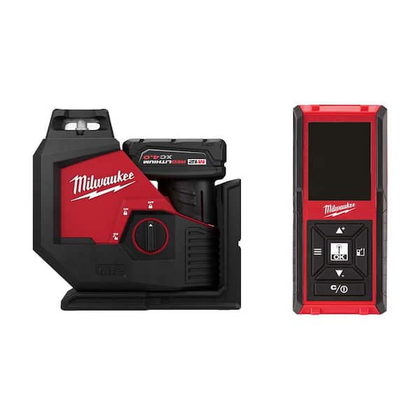 M12 Green 360-Degree Single Plane Laser Kit with 150 ft. Laser Distance Meter