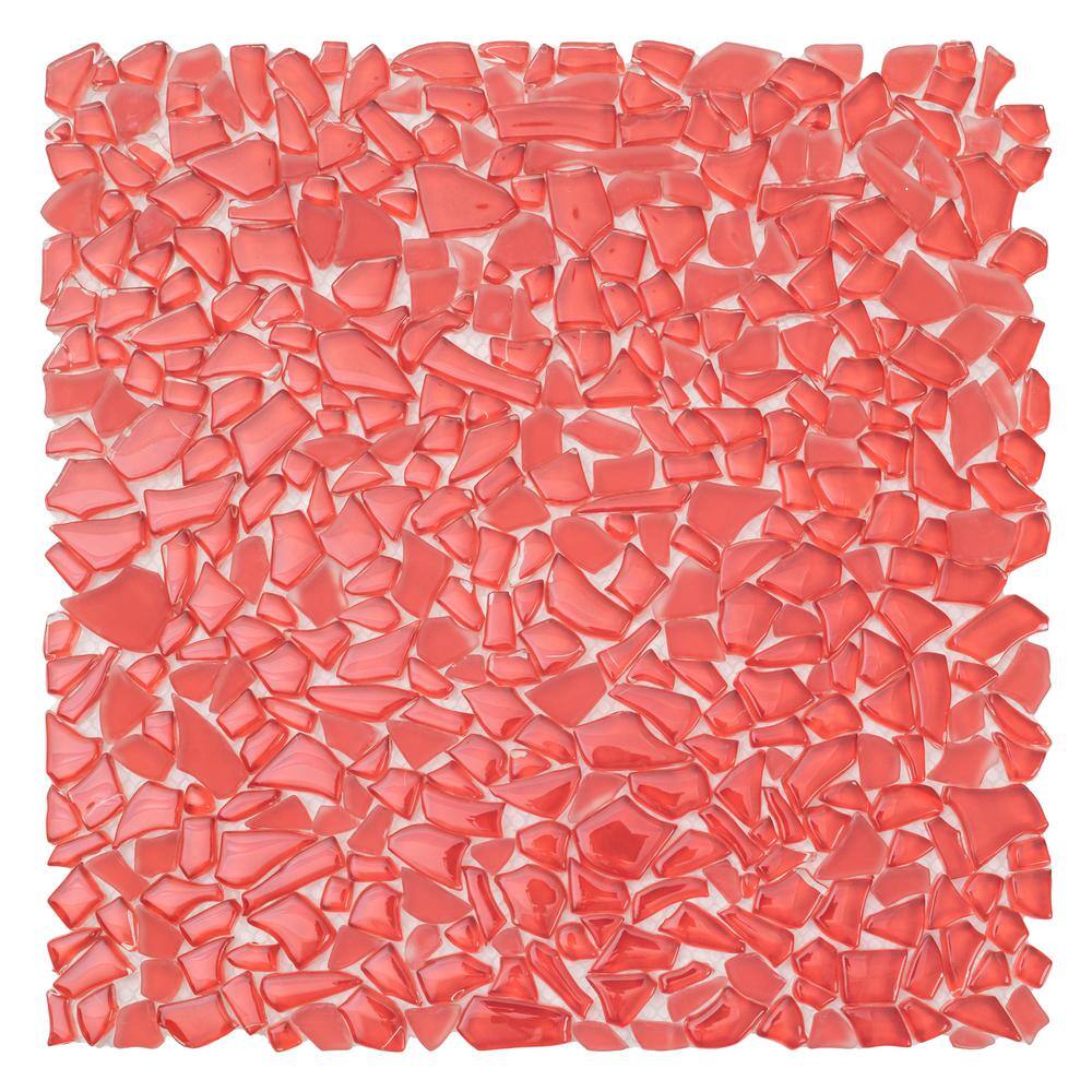 500 Mosaic Quality Red Mirror Tiles approx 0.5 X 0.5 Cm 2 Mm Thick. 