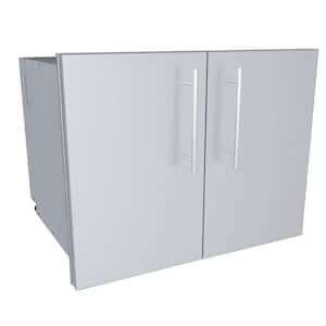 Designer Series Raised Style - 30 in. Double Door Dry Storage Pantry