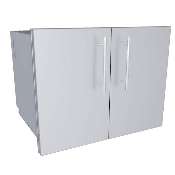 Sunstone Designer Series Raised Style - 30 in. Double Door Dry Storage Pantry
