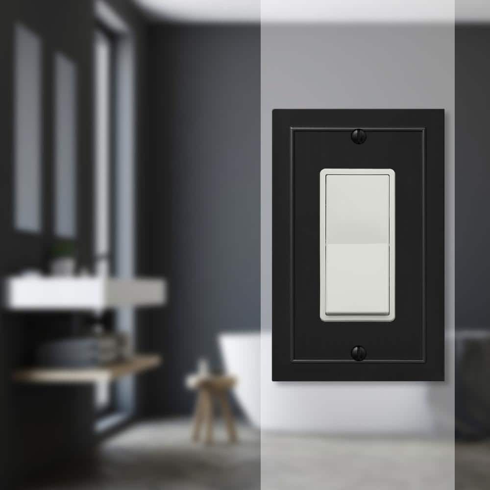 Bethany Black Metal Single Rocker Wall Plate