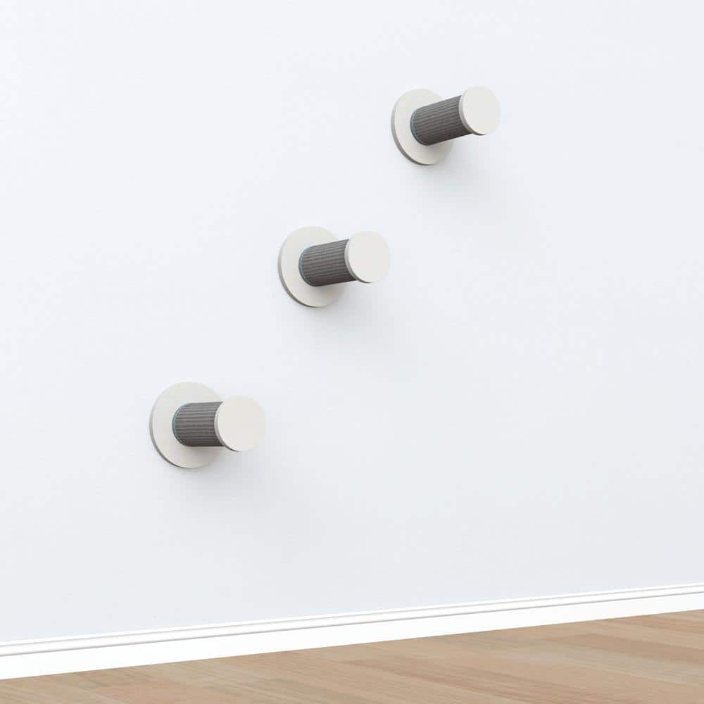 White and Gray Sisal Wall Mounted Cat Climbing Steps