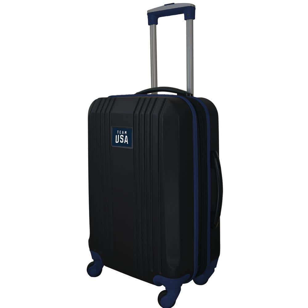 Mojo Olympics Team USA Olympics Luggage Carry-On 21 in. 100% ABS Hardcase 2-Tone Spinner