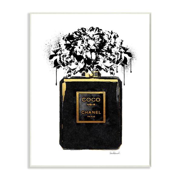 Stupell Industries Spray Paint Flowers in Black Fragrance Bottleby Amanda  Greenwood Unframed Nature Wood Wall Art Print 10 in. x 15 in.  ad-613_wd_10x15 - The Home Depot