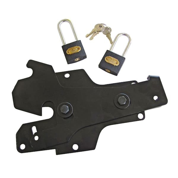 Perfect Products Ultimate Gate Black Double-Sided Locking and Opening Fence Latch