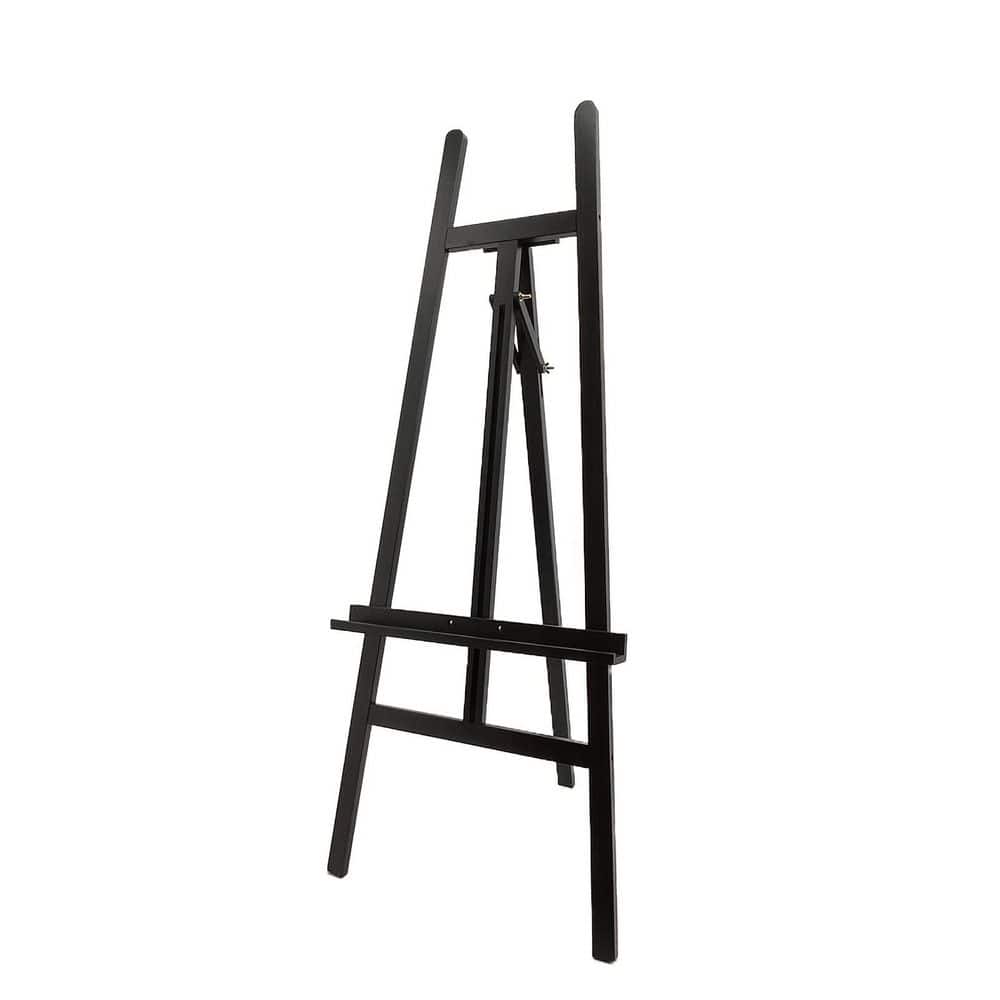 A-Frame Series Adjustable Large Pine Wood Easel with Foldable