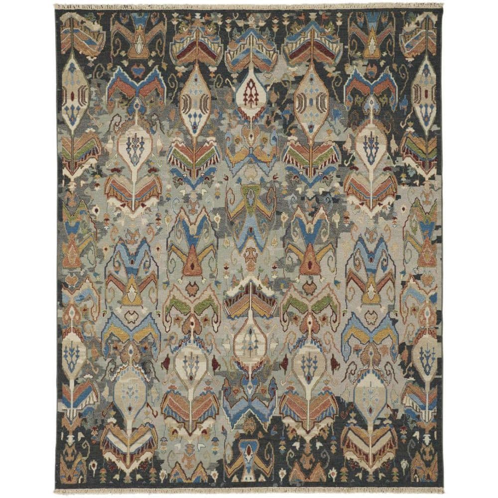 12 ft. x 15 ft. Blue, Gray, Brown Geometric Area Rug price history on PriceWatchPro