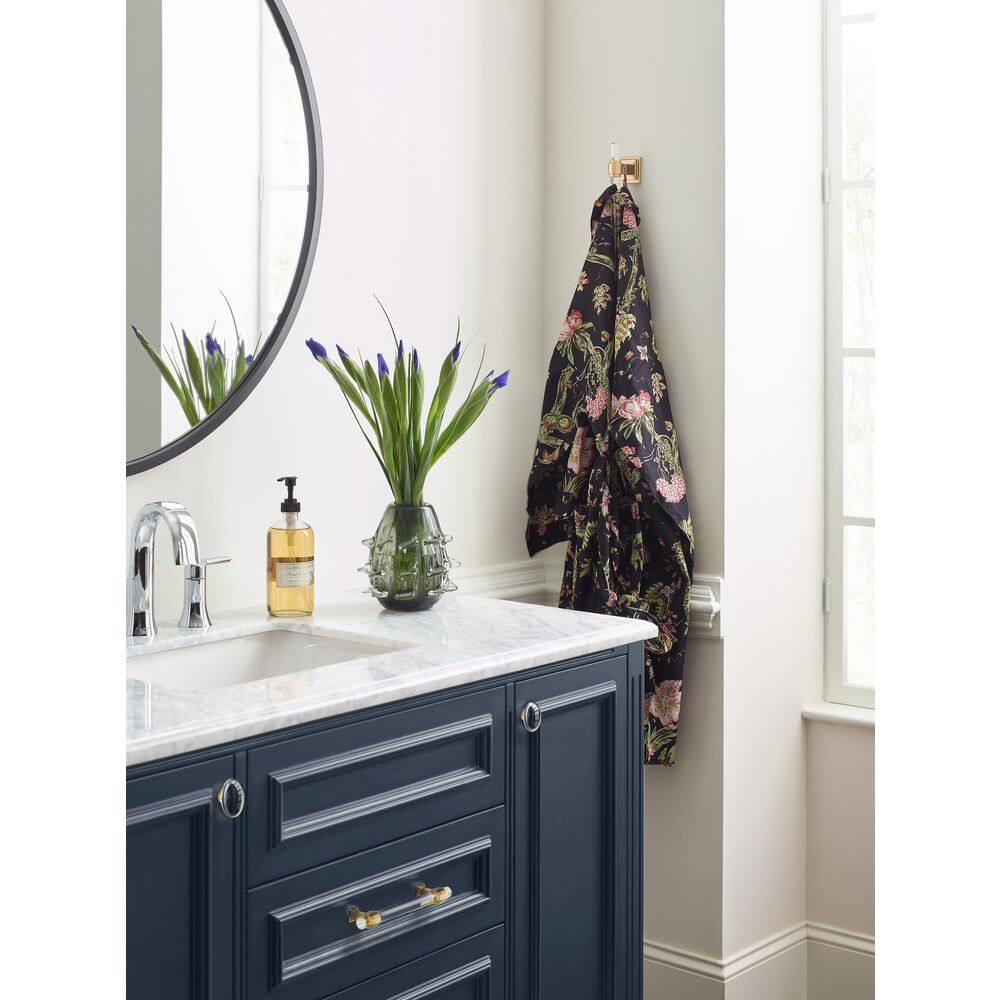 Clear and Champagne Bronze Single Prong Robe Hook