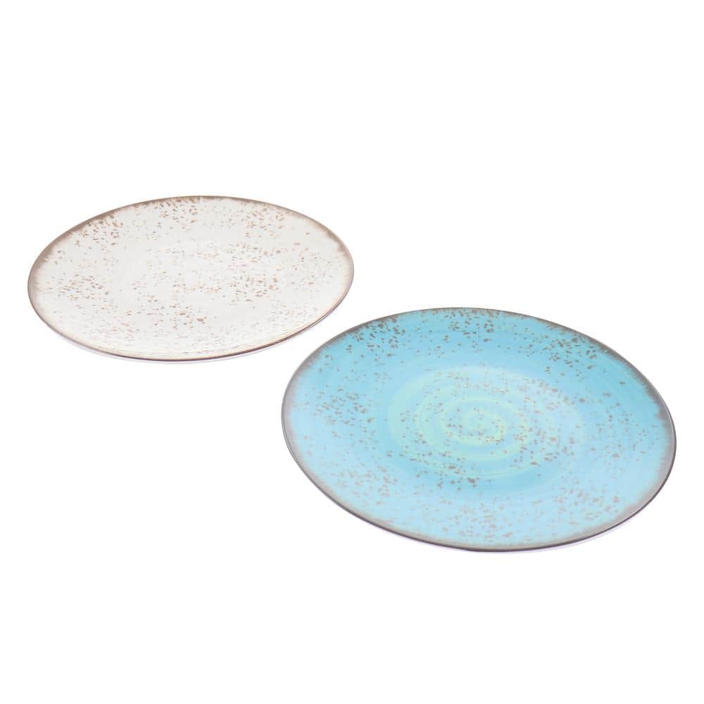 Pryce Assorted Color Melamine 12-Piece Outdoor Dinnerware Set