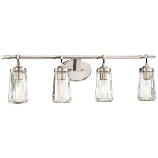 Minka Lavery Poleis 4-Light Brushed Nickel Bath Light