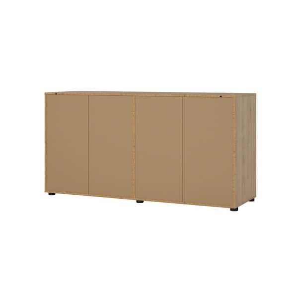 Tvilum Mira Jackson Hickory 6 Drawer W 60.47 in. Double Dresser