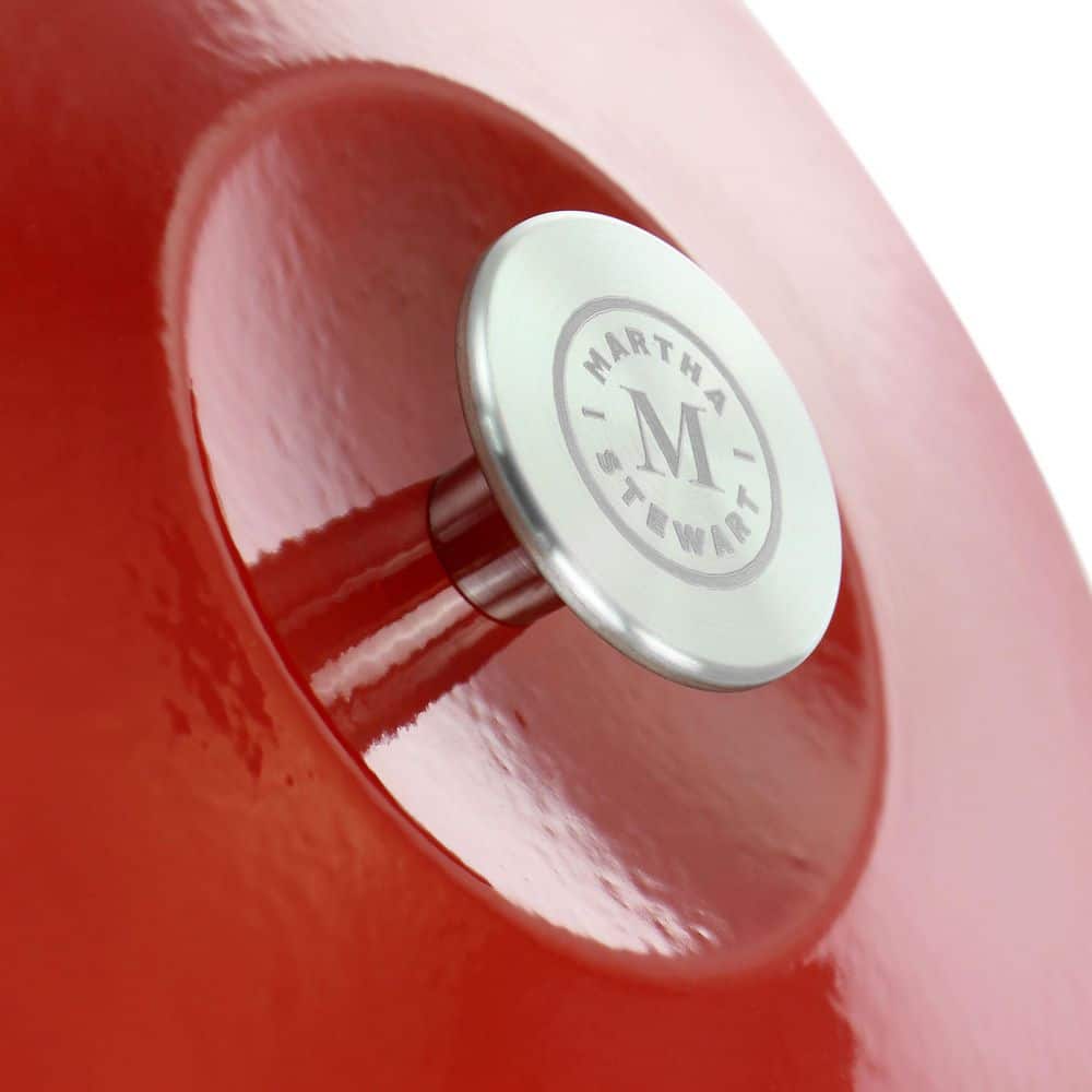 Red Enameled Cast Iron 3qt Non-stick Dutch Oven